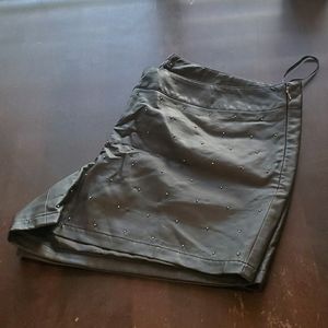 Forever 21+ size 16 black "leather" shorts